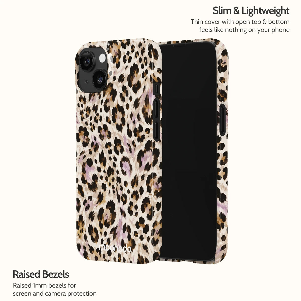 Mauve Leopard - iPhone 14 Case