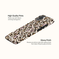 Mauve Leopard - iPhone 14 Case