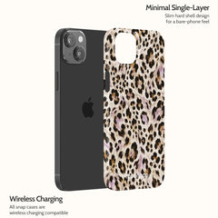 Mauve Leopard - iPhone 14 Plus Case
