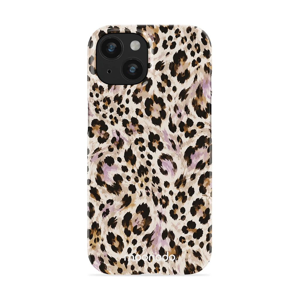 Mauve Leopard - iPhone 15 Case