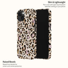 Mauve Leopard - iPhone 15 Case