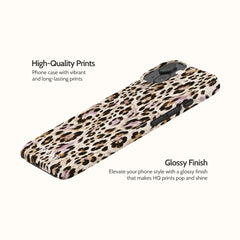 Mauve Leopard - iPhone 15 Case