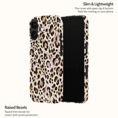 Mauve Leopard - iPhone 16 Case
