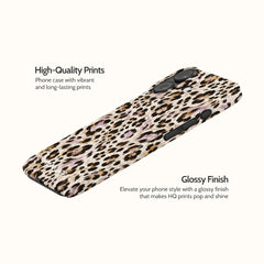 Mauve Leopard - iPhone 16 Case