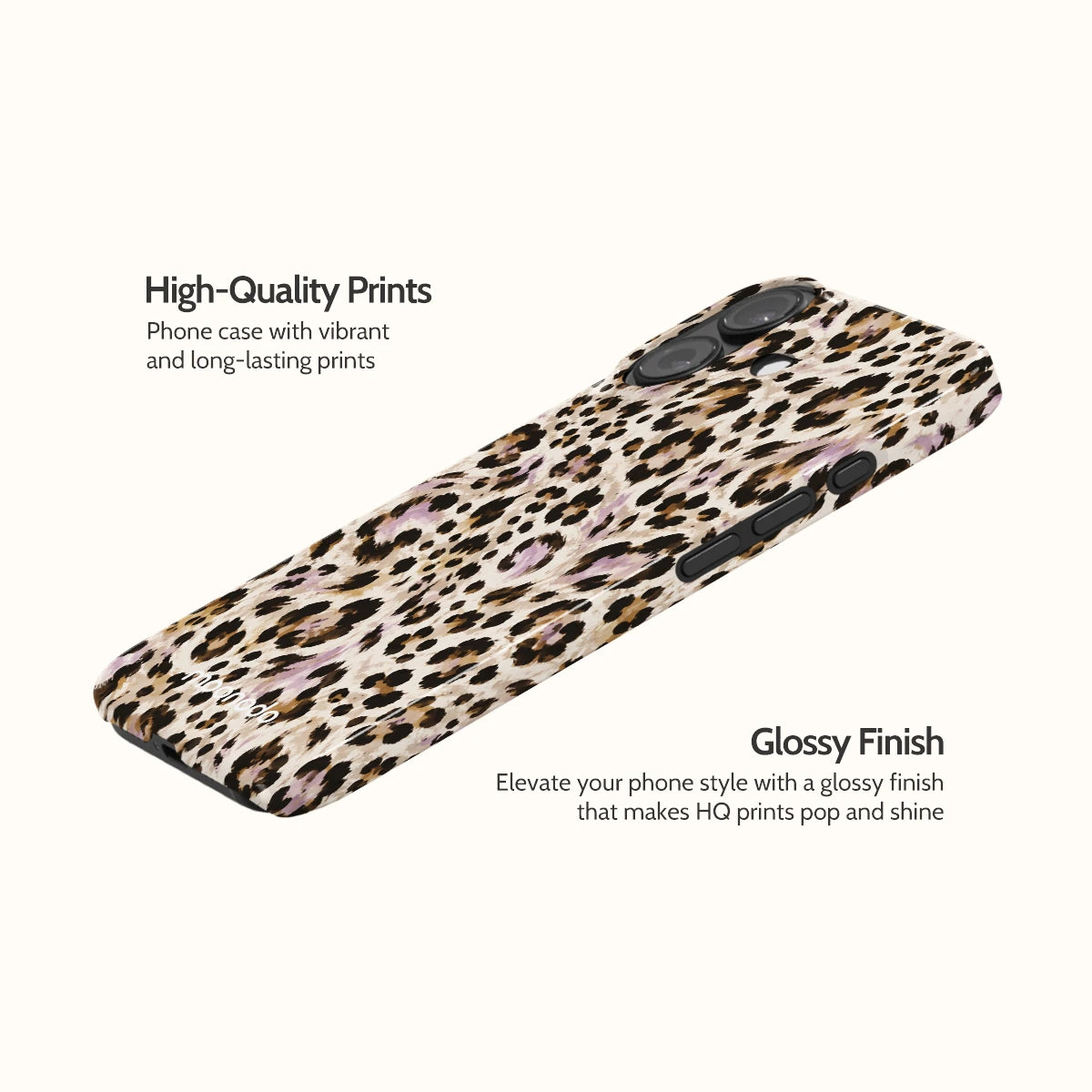 Mauve Leopard - iPhone 16 Case
