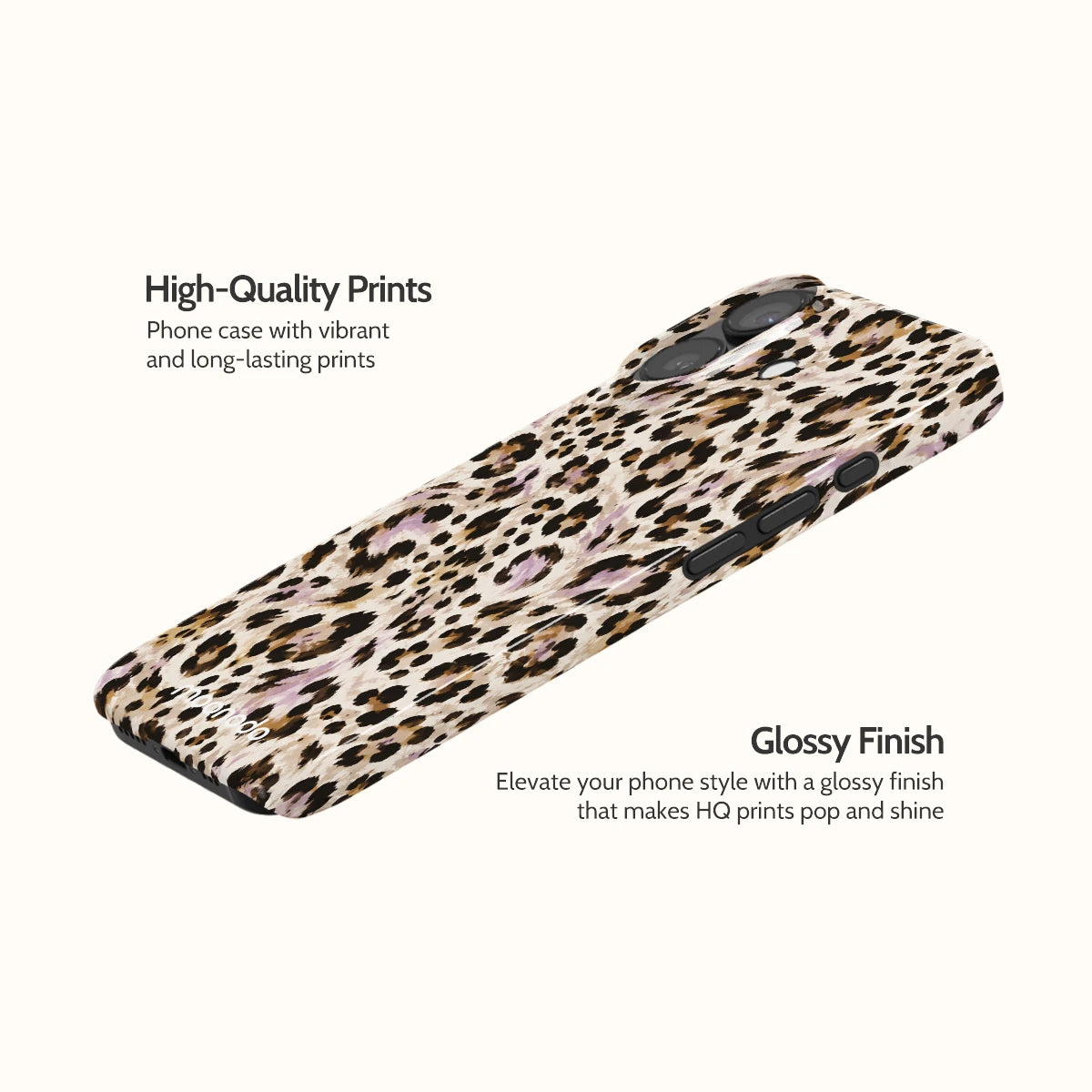 Mauve Leopard - iPhone 17 Case