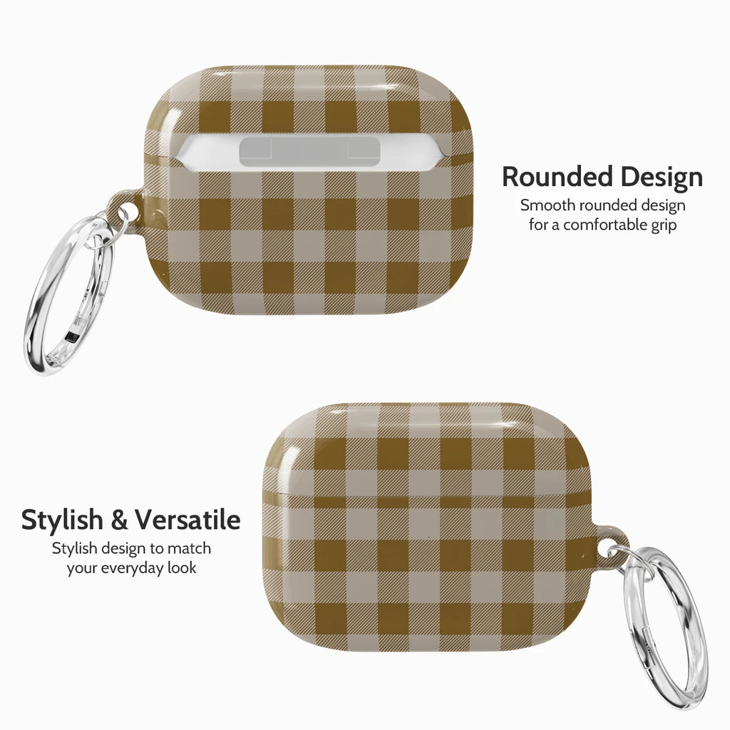 Olive Gingham - AirPods Pro 1 Case