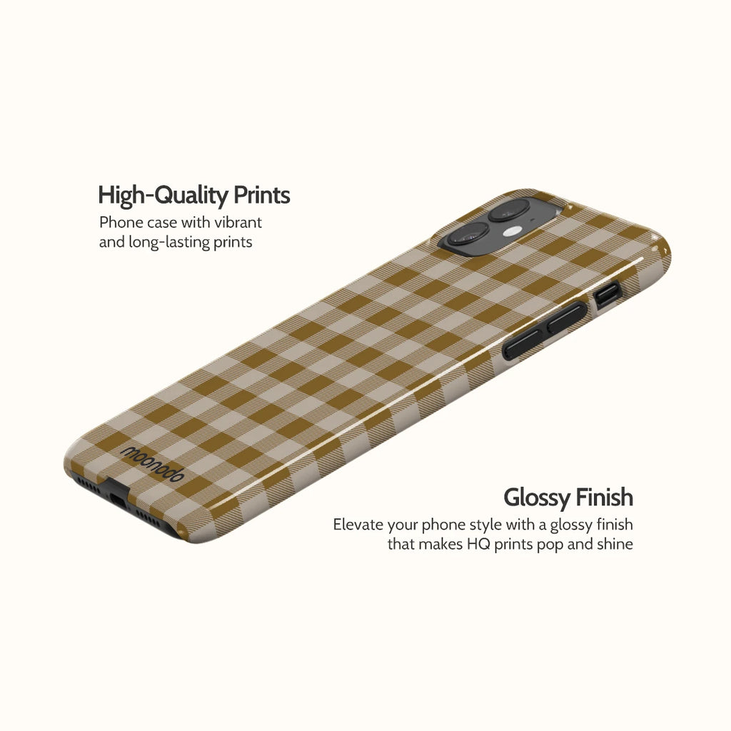 Olive Gingham - iPhone 11 Case