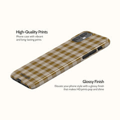 Olive Gingham - iPhone 11 Case