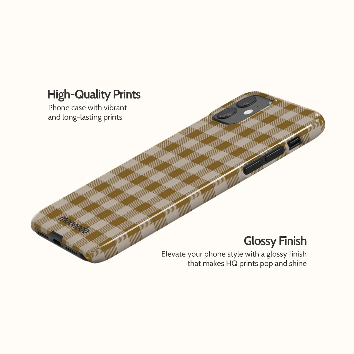 Olive Gingham - iPhone 11 Case