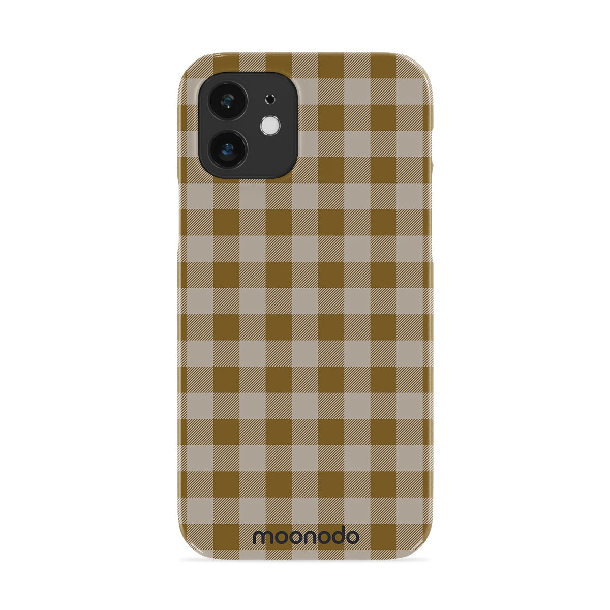 Olive Gingham - iPhone 12 Case