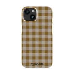Olive Gingham - iPhone 14 Case