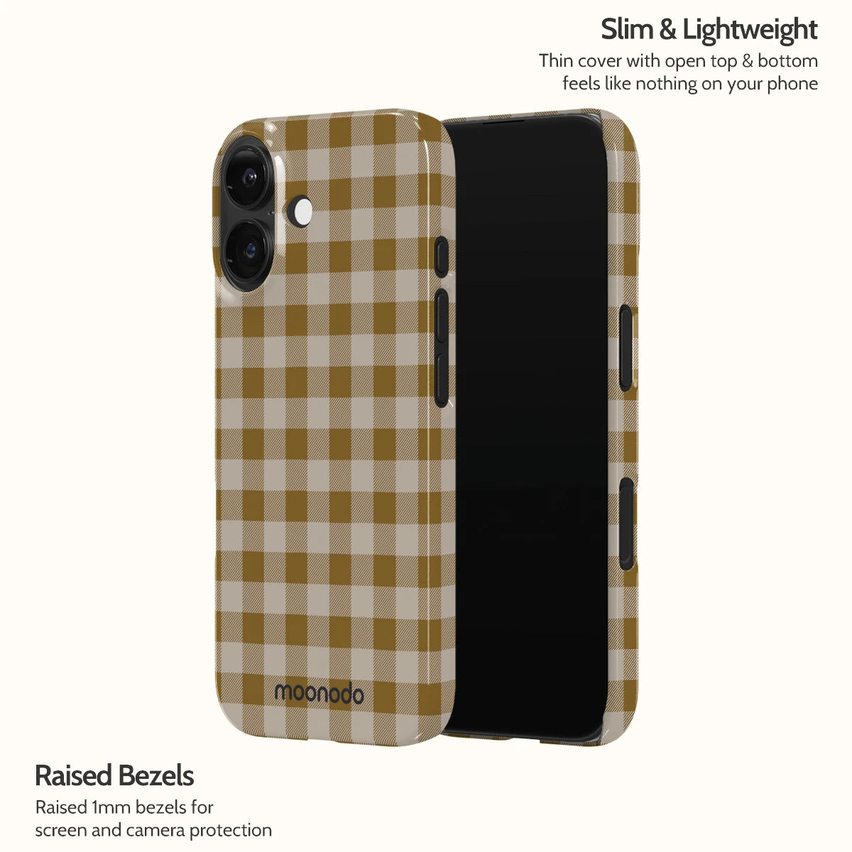 Olive Gingham - iPhone 16 Case