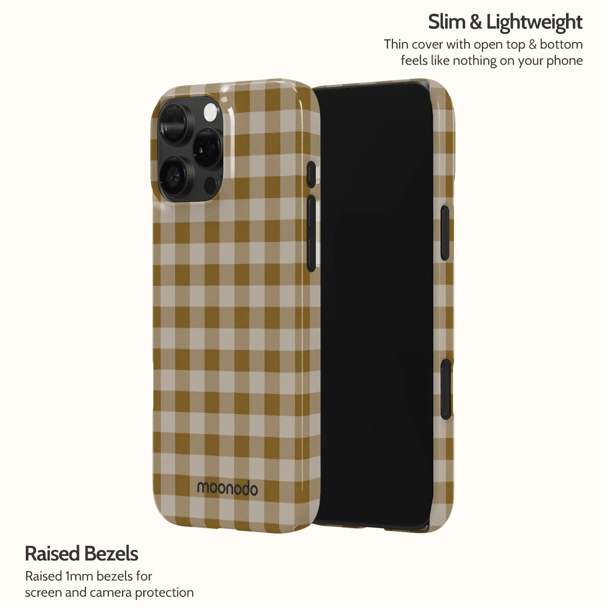 Olive Gingham - iPhone 16 Pro Max Case