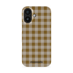 Olive Gingham - iPhone 17 Case