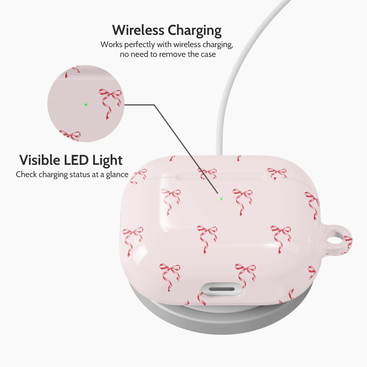 Blush Bows - AirPods 3 Case