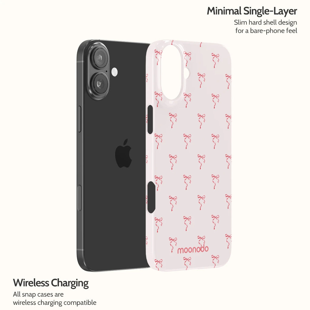 Blush Bows - iPhone 16 Plus Case