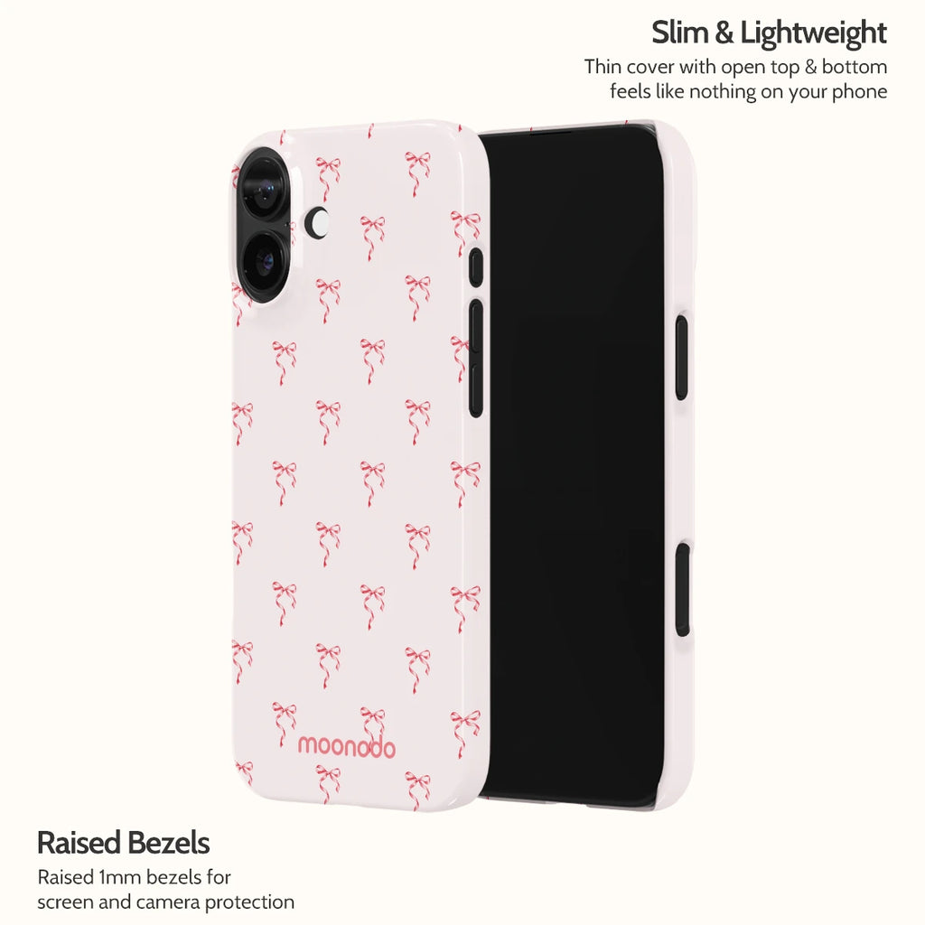 Blush Bows - iPhone 16 Plus Case