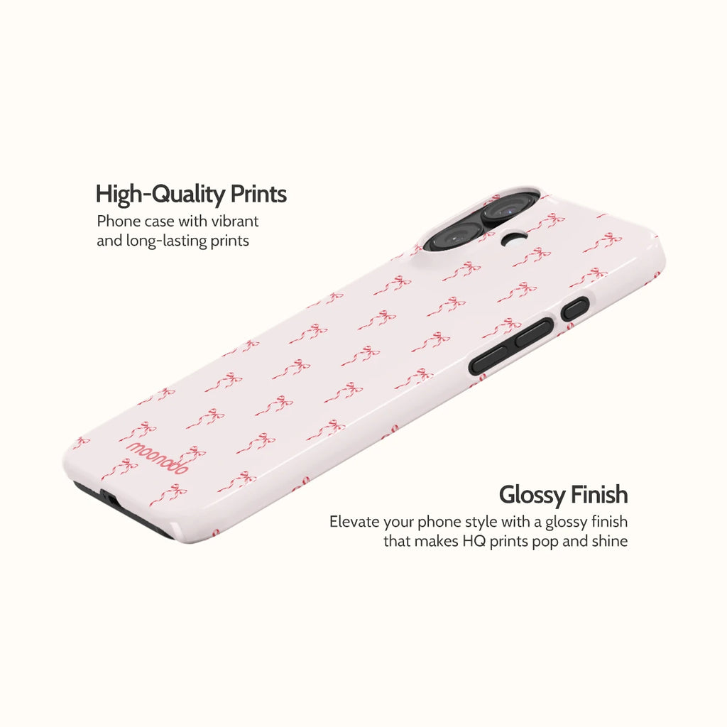 Blush Bows - iPhone 16 Plus Case