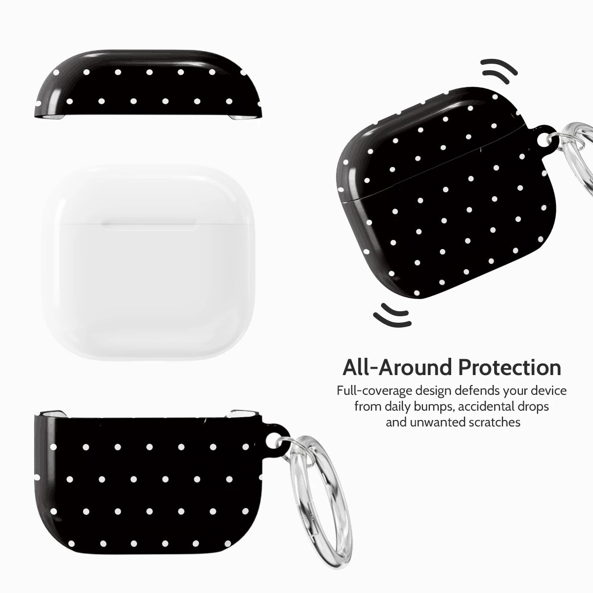 Noir Pinpoint - AirPods 4 Case