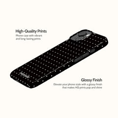 Noir Pinpoint - iPhone 15 Case