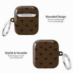 Espresso Bows - AirPods 1 & 2 Case