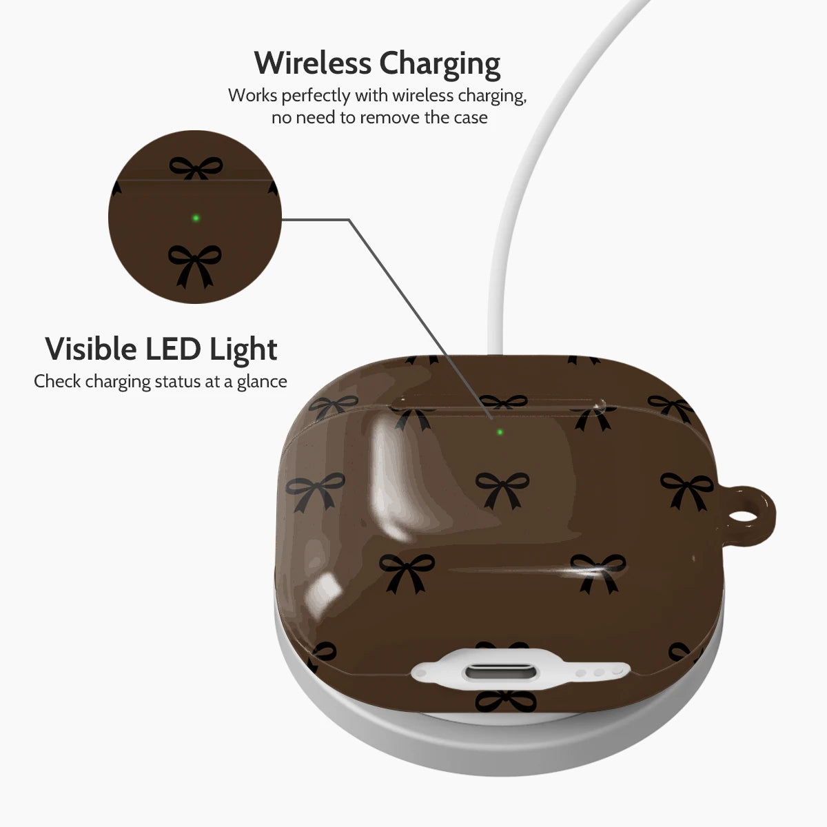 Espresso Bows - AirPods 4 Case