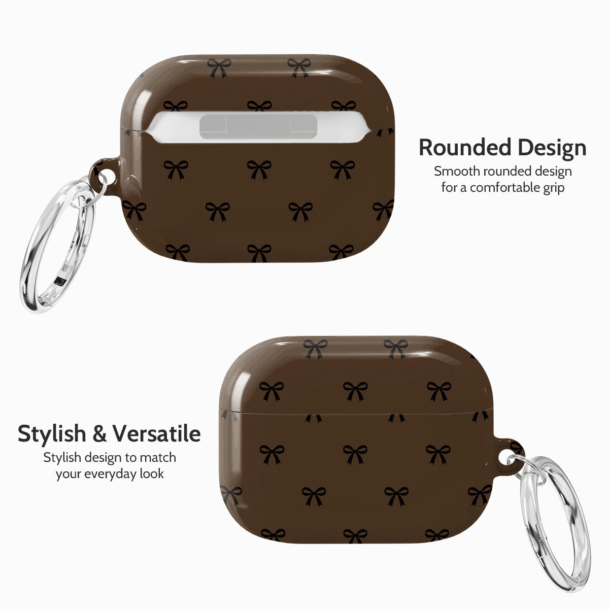 Espresso Bows - AirPods Pro 1 Case