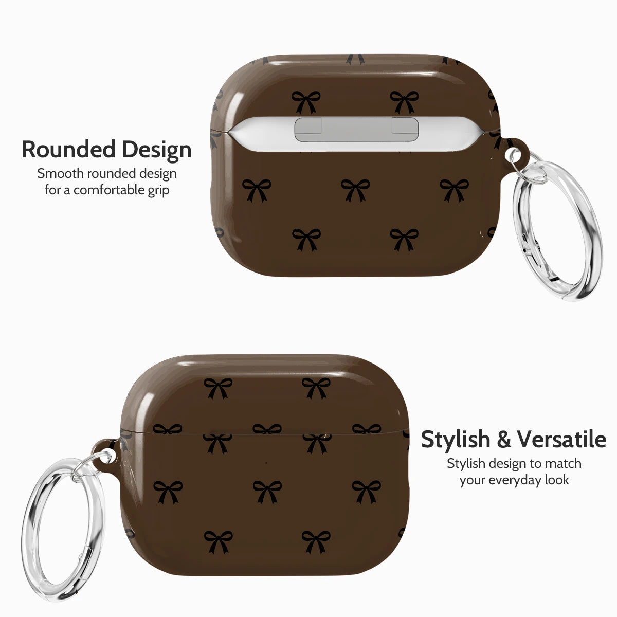 Espresso Bows - AirPods Pro 3 Case