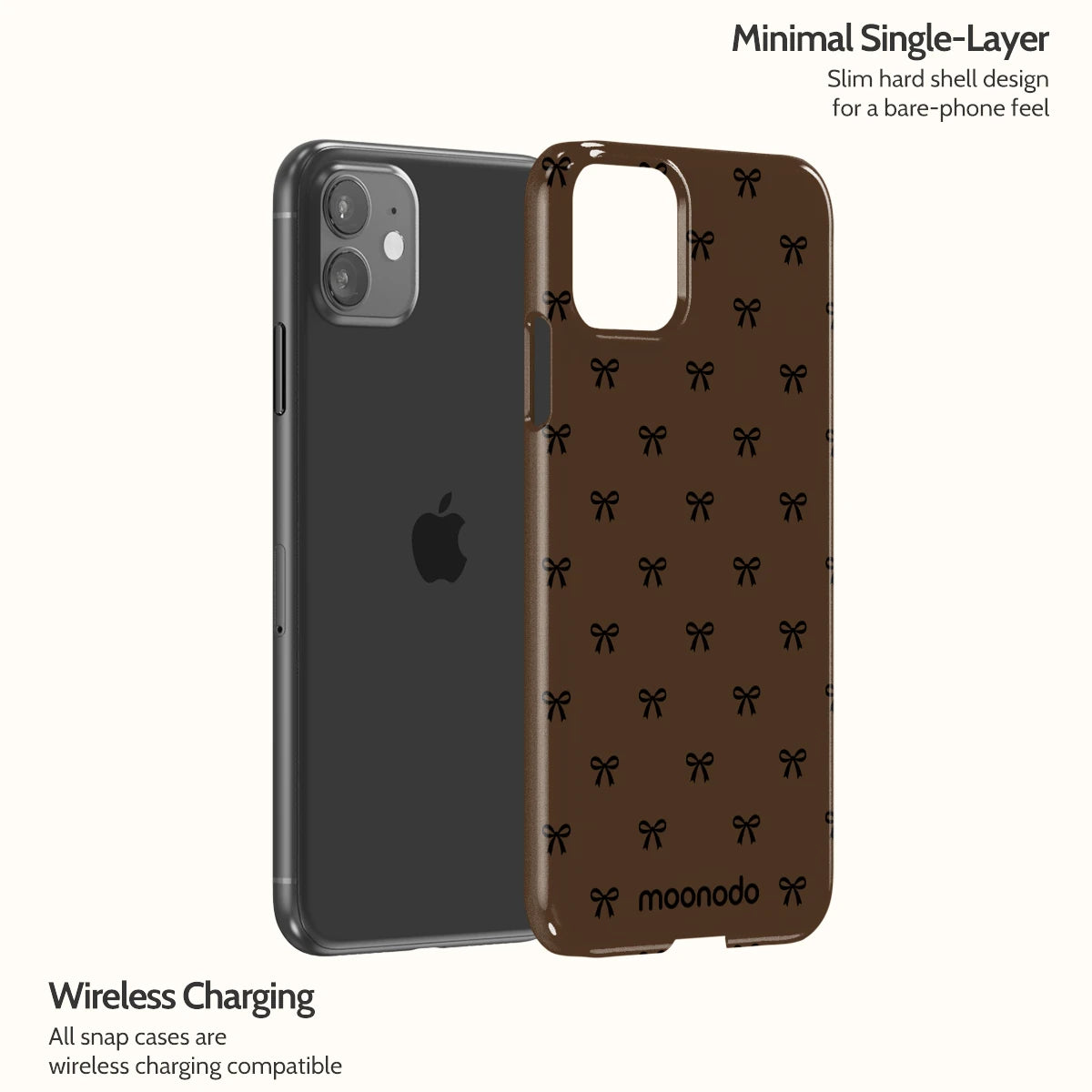 Espresso Bows - iPhone 11 Case