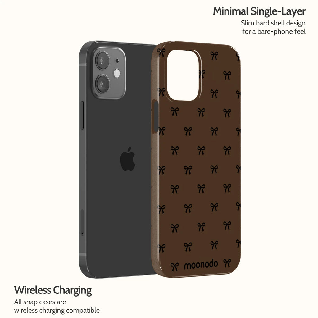 Espresso Bows - iPhone 12 Case