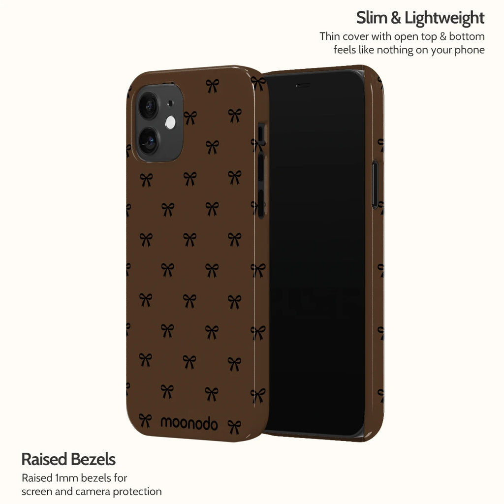 Espresso Bows - iPhone 12 Case