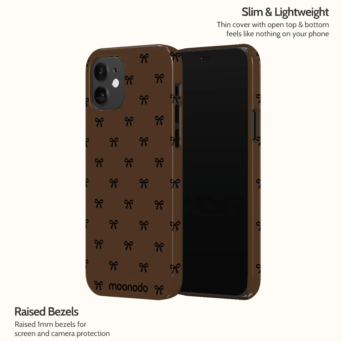 Espresso Bows - iPhone 12 Case