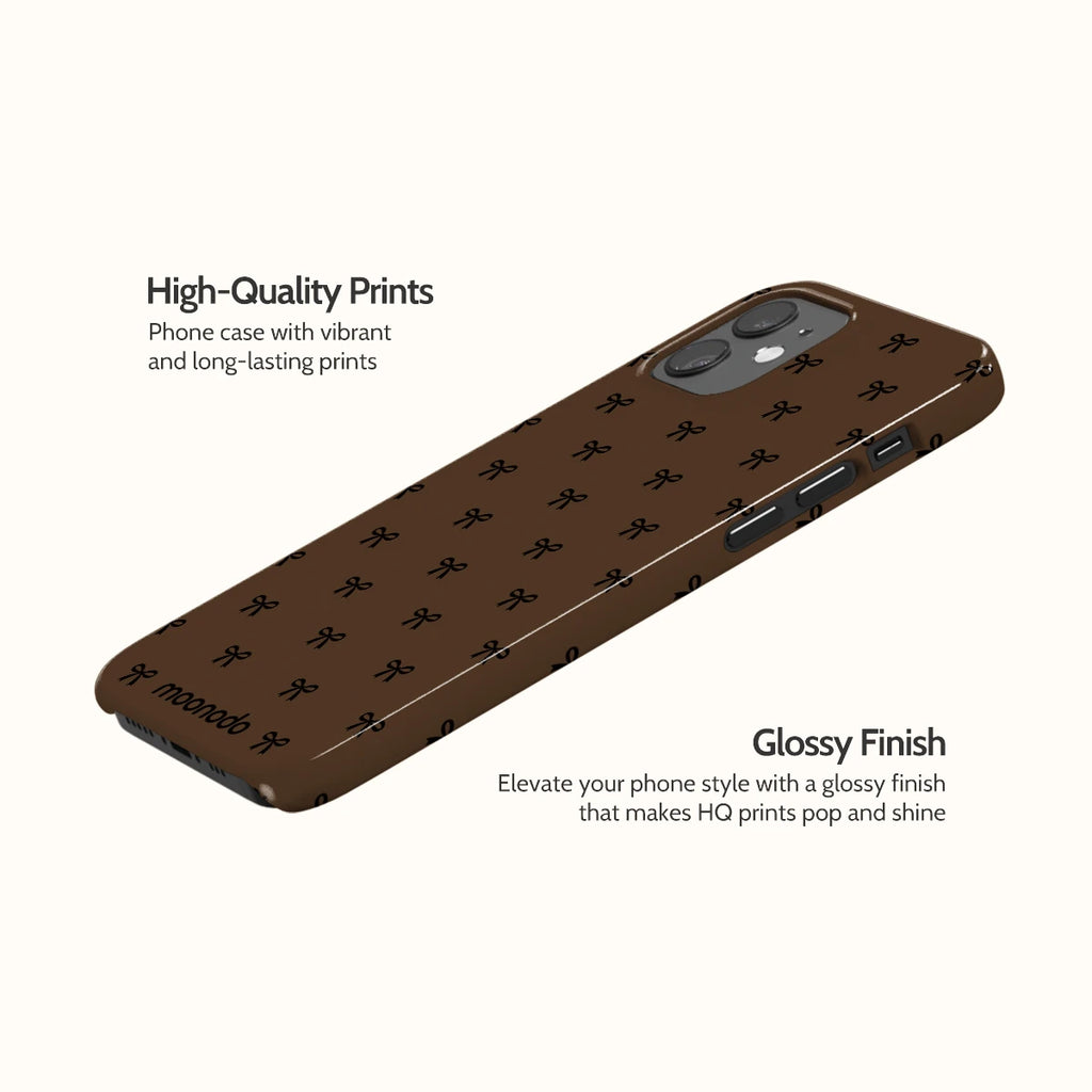Espresso Bows - iPhone 12 Case