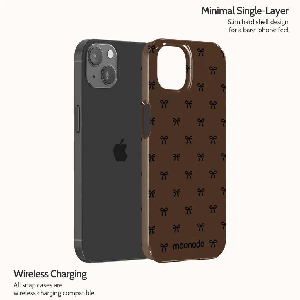 Espresso Bows - iPhone 13 Case