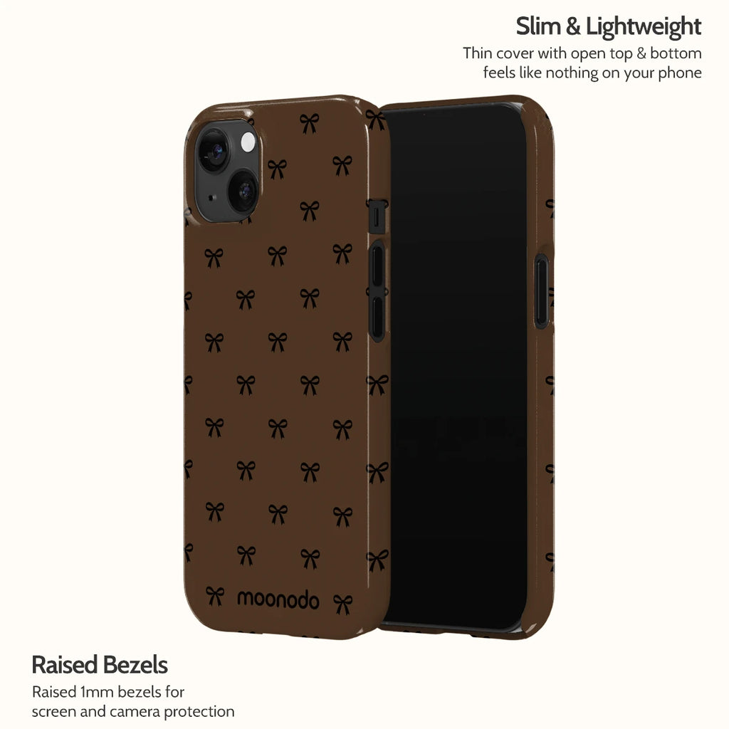 Espresso Bows - iPhone 13 Case