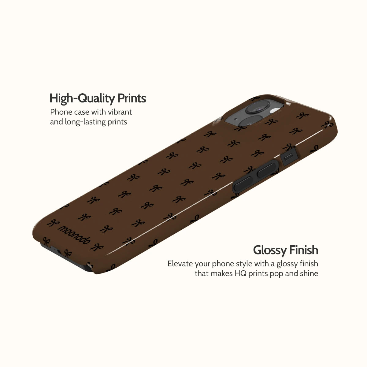 Espresso Bows - iPhone 13 Case