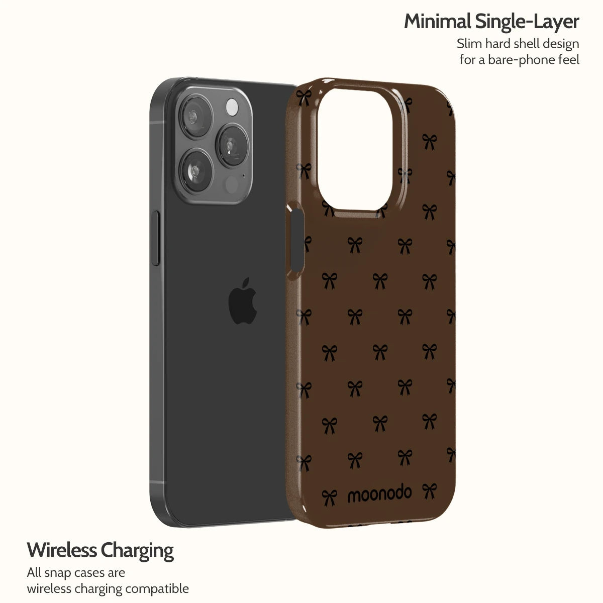 Espresso Bows - iPhone 13 Pro Case