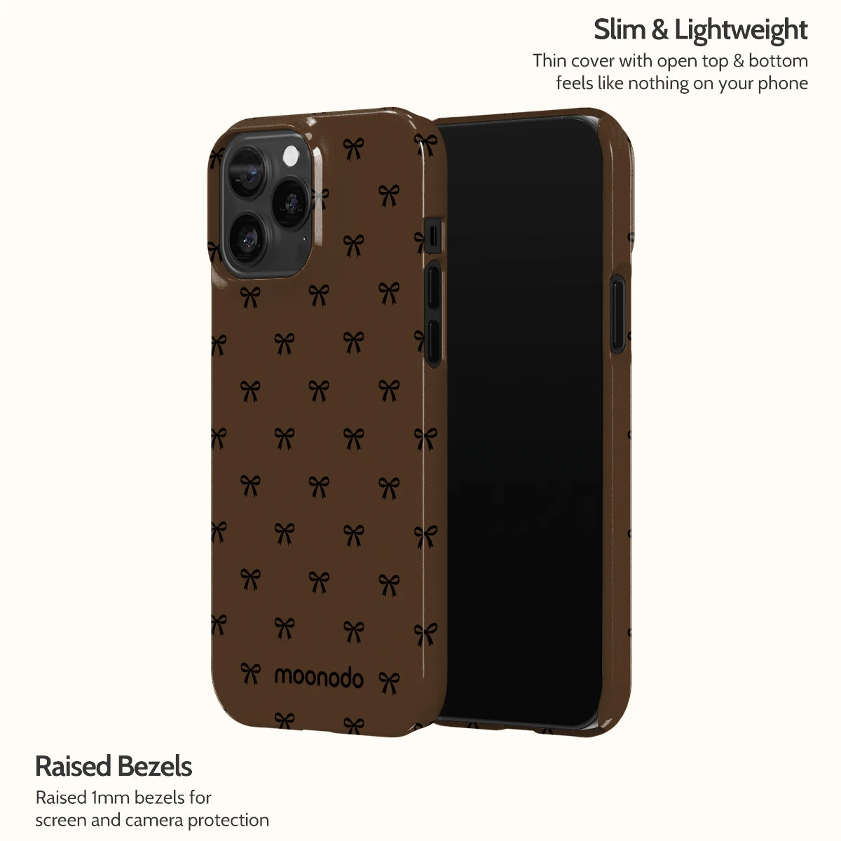 Espresso Bows - iPhone 13 Pro Max Case