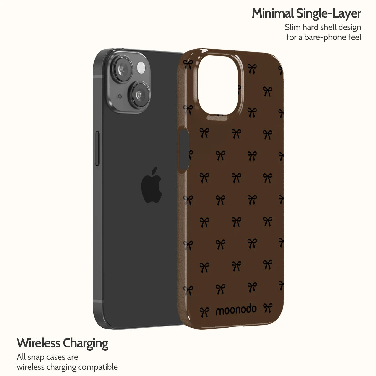 Espresso Bows - iPhone 14 Case