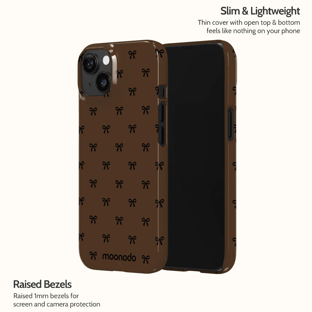 Espresso Bows - iPhone 14 Case