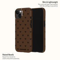 Espresso Bows - iPhone 14 Case