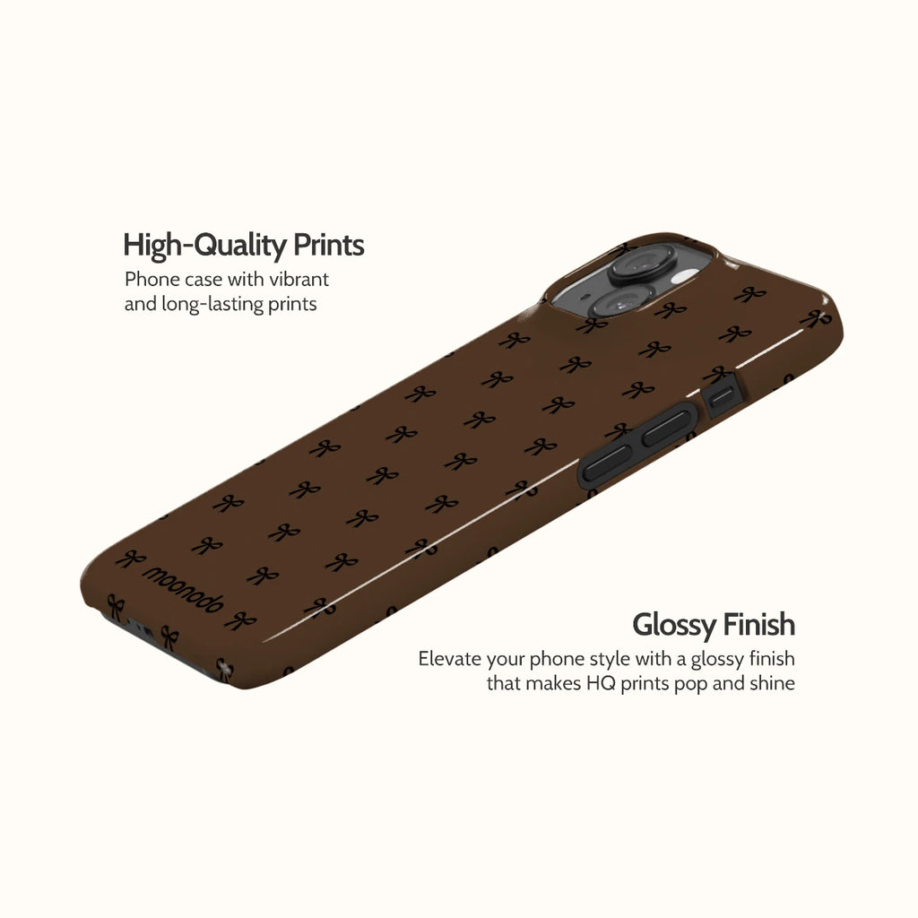 Espresso Bows - iPhone 14 Case