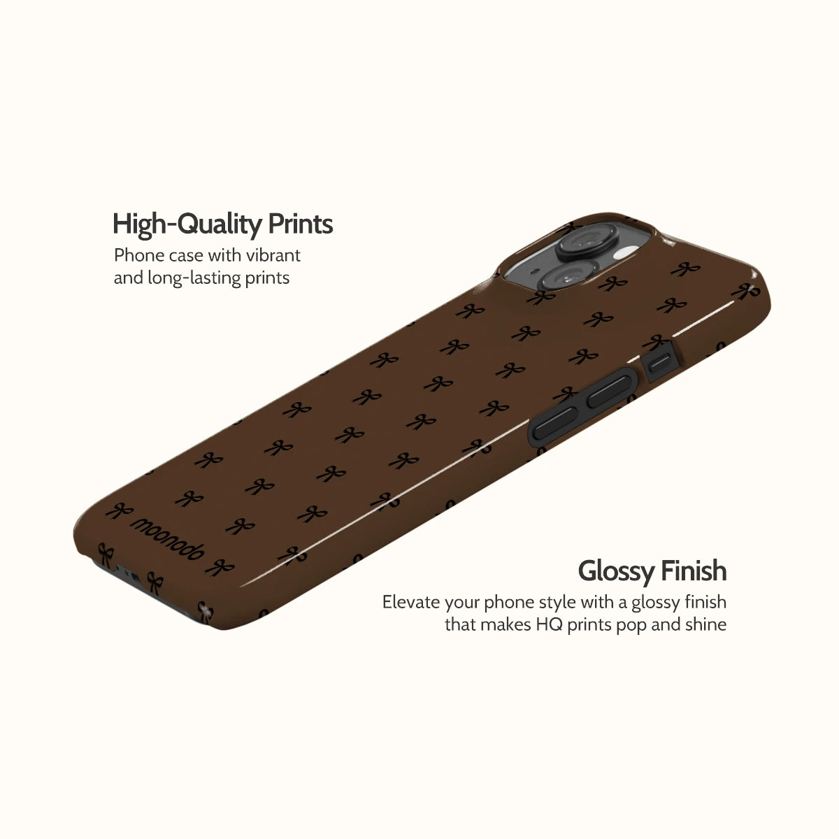 Espresso Bows - iPhone 14 Case