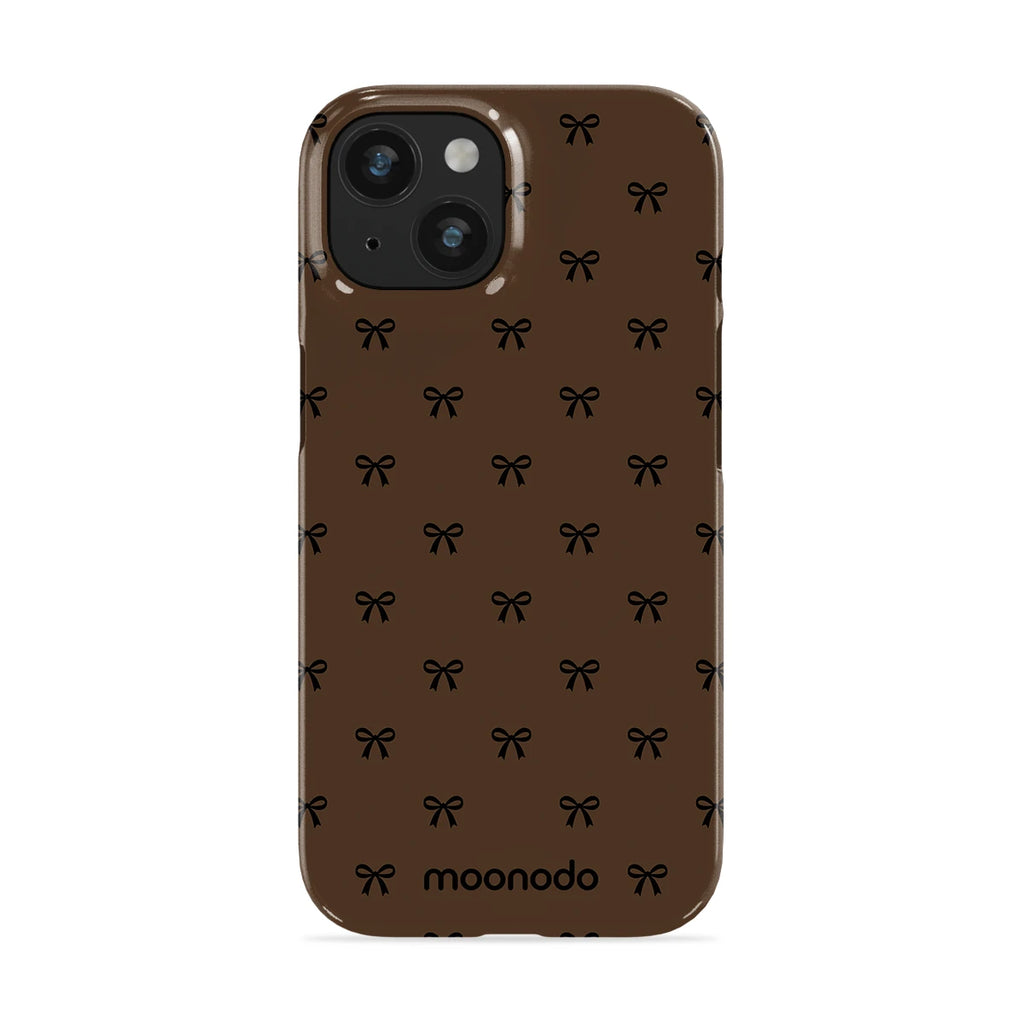 Espresso Bows - iPhone 15 Case