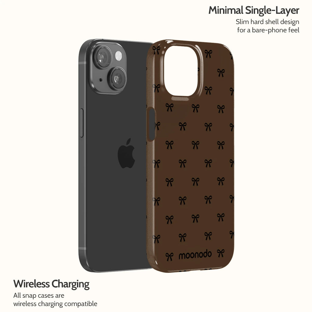 Espresso Bows - iPhone 15 Case