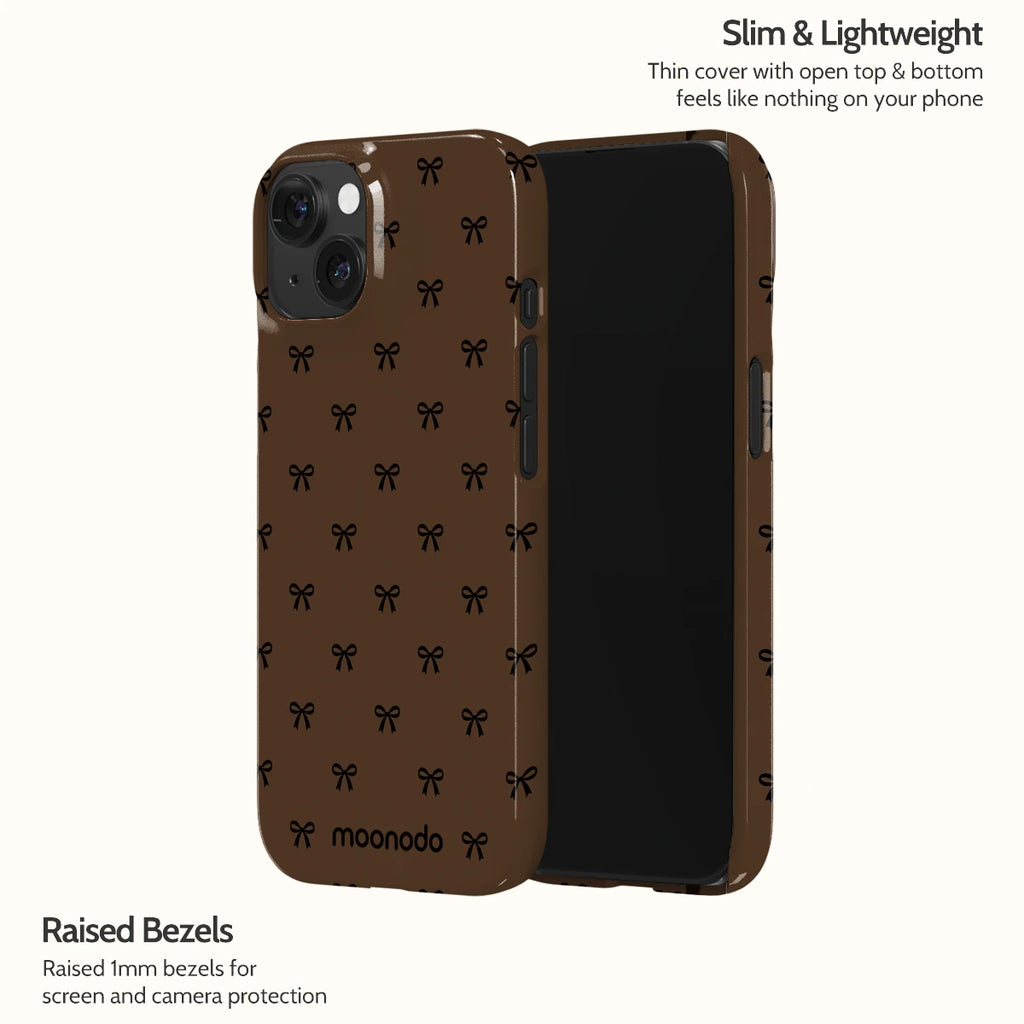 Espresso Bows - iPhone 15 Case