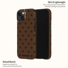 Espresso Bows - iPhone 15 Case