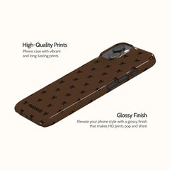 Espresso Bows - iPhone 15 Case