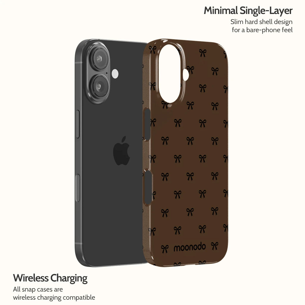 Espresso Bows - iPhone 16 Case